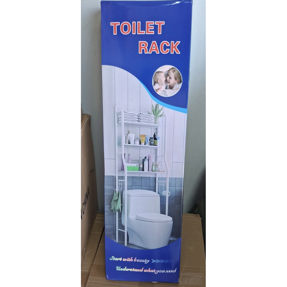 RACK ORGANIZADOR DE BAÑO DE METAL 