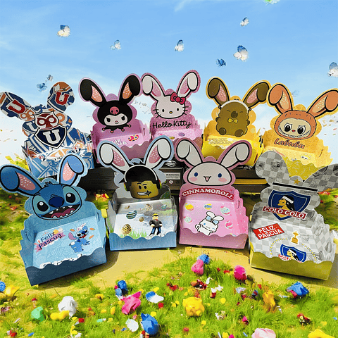 CAJITA DULCERA PASCUA DISEÑO 15x15x17 12 UNDS