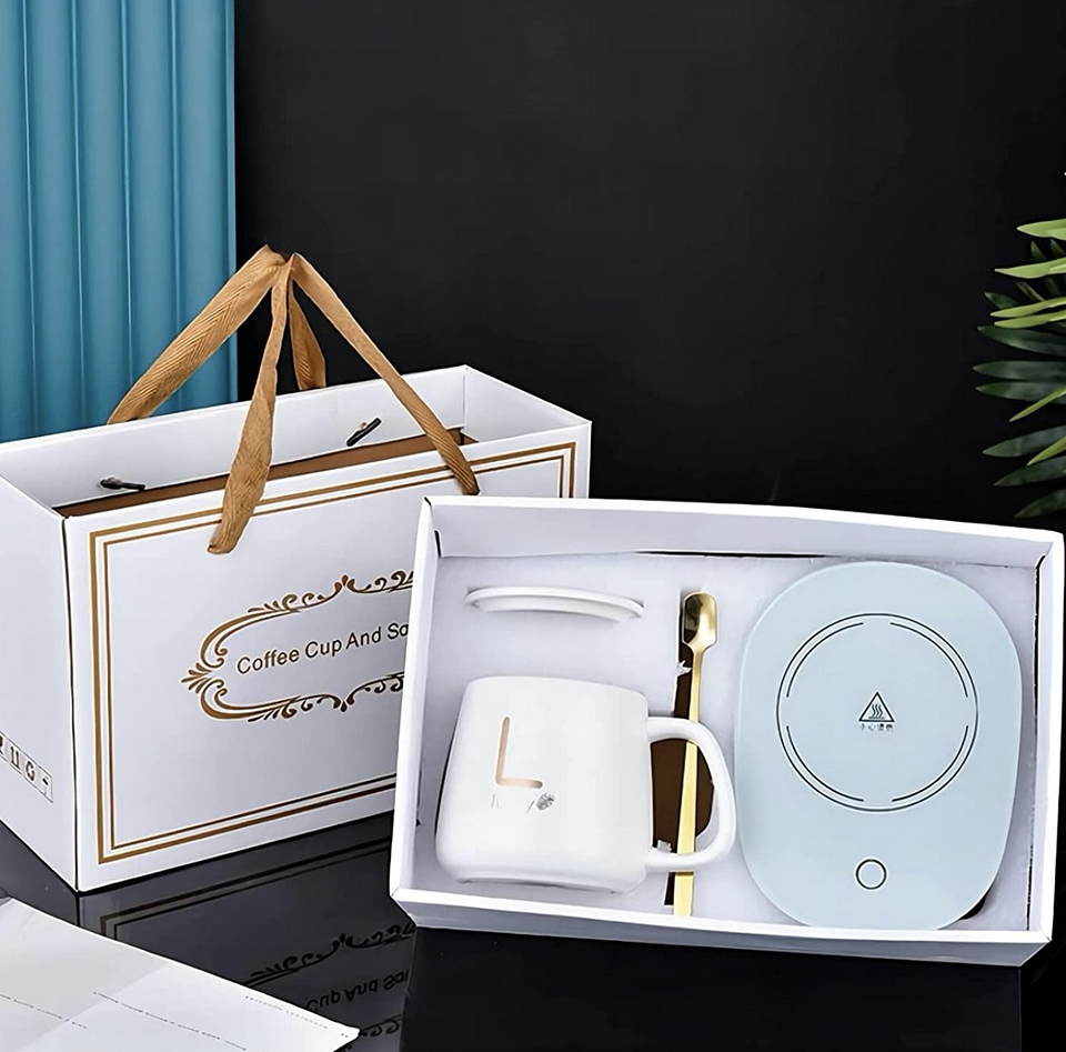 TAZA CON CALENTADOR ELÉCTRICO+CUCHARITA 6