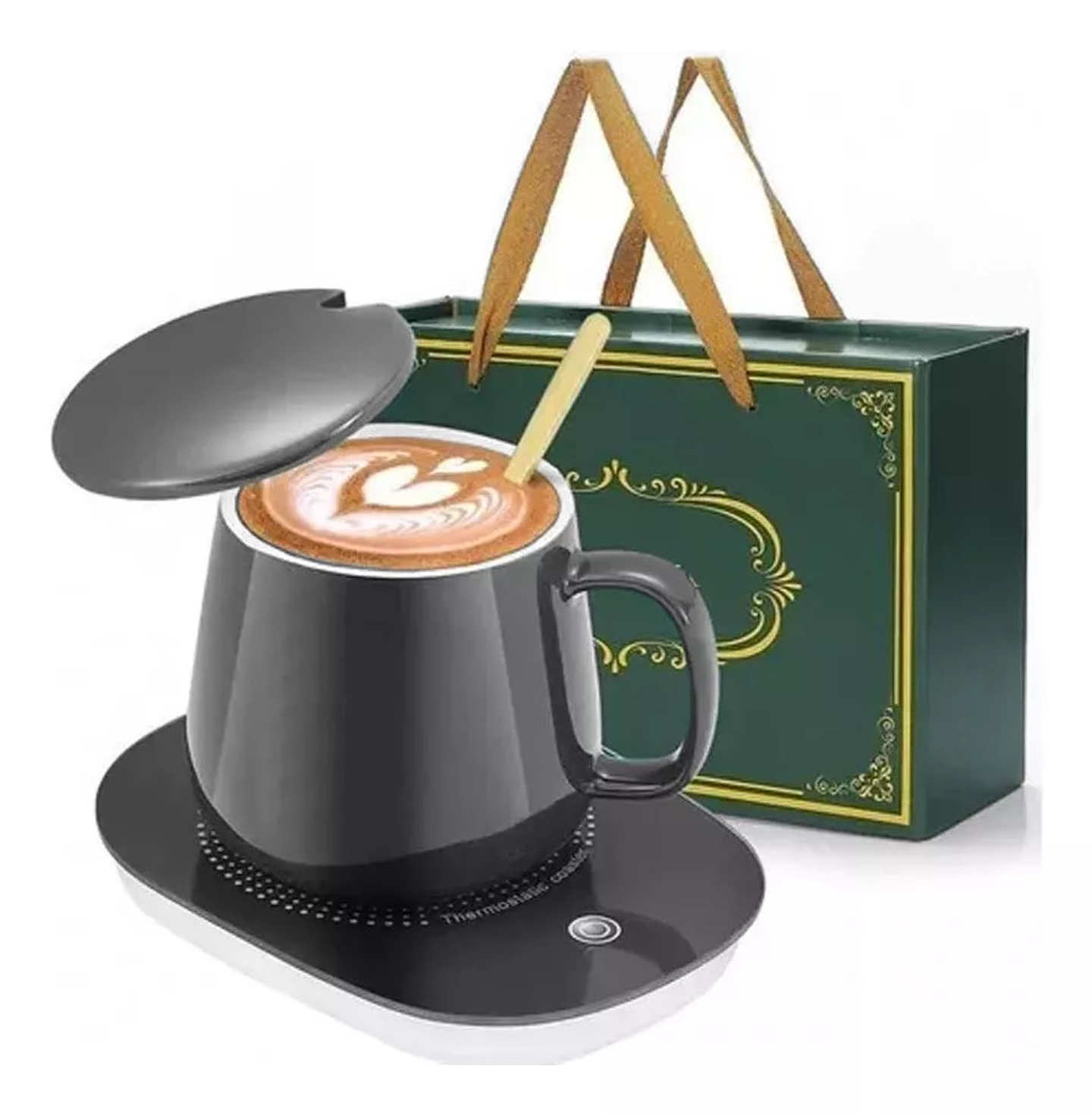 TAZA CON CALENTADOR ELÉCTRICO+CUCHARITA 5