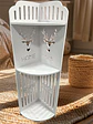 MUEBLE ESQUINERO ORGANIZADOR BLANCO VENADO 75CM - Miniatura 1