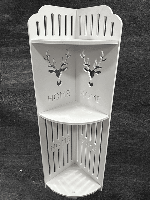 MUEBLE ESQUINERO ORGANIZADOR BLANCO VENADO 75CM