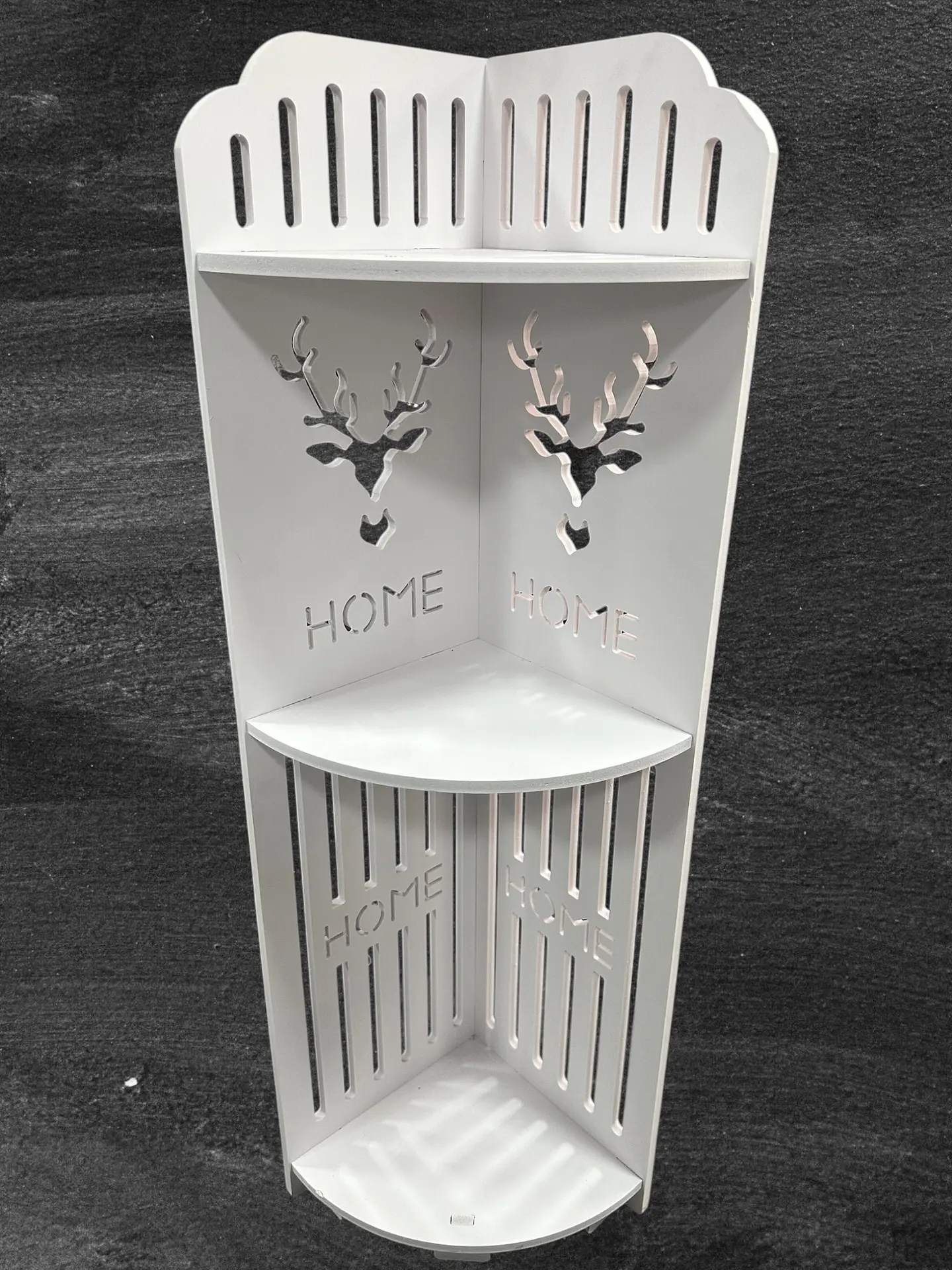 MUEBLE ESQUINERO ORGANIZADOR BLANCO VENADO 75CM 2