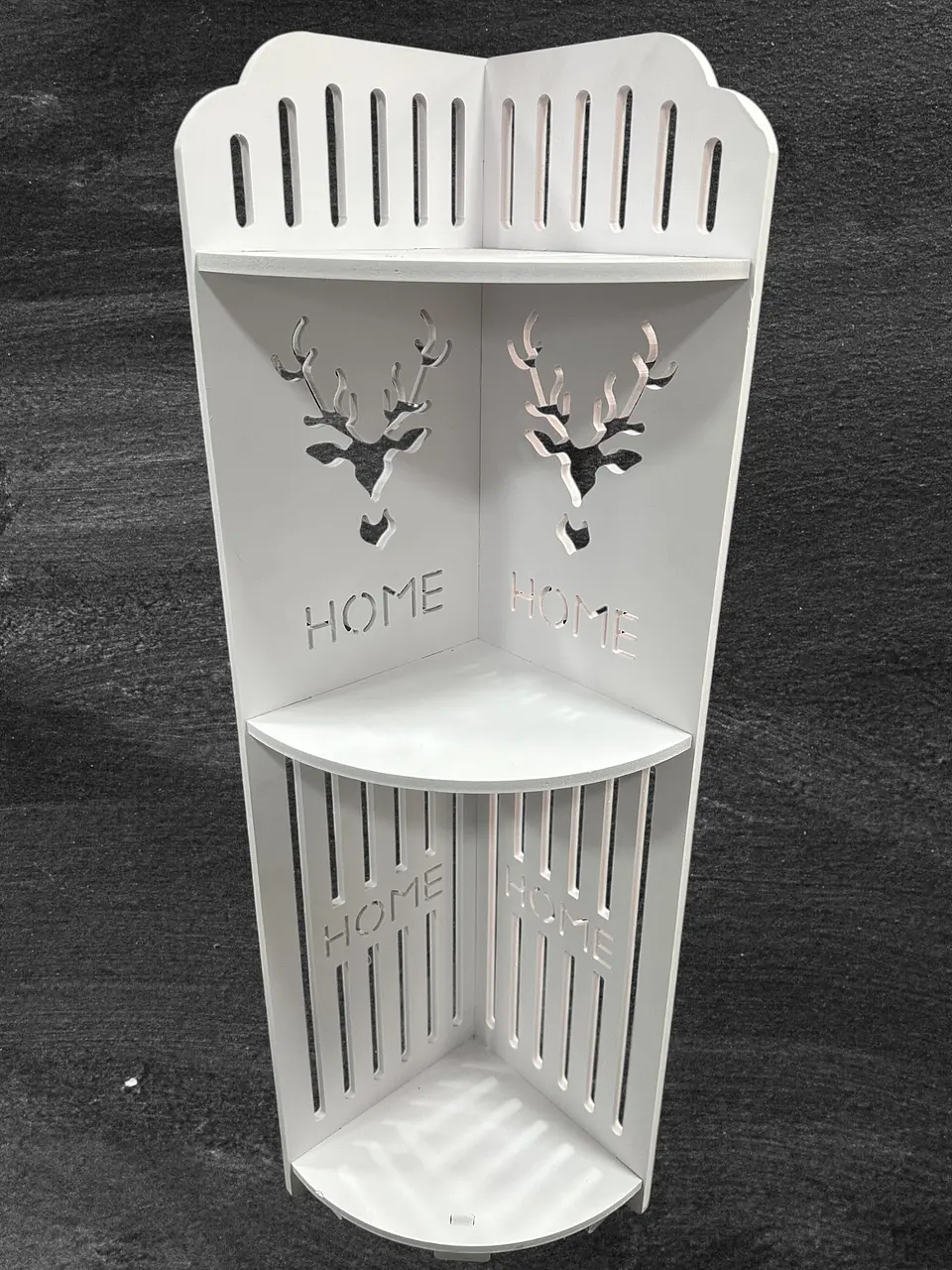 MUEBLE ESQUINERO ORGANIZADOR BLANCO VENADO 75CM 2