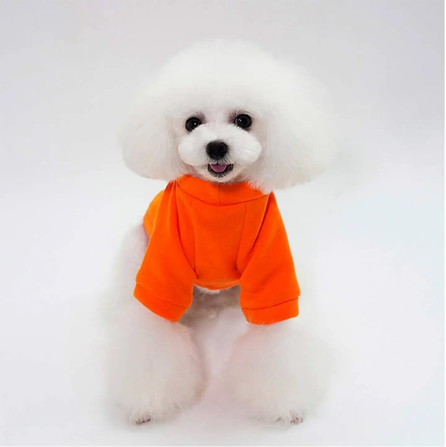 POLERON POLAR MASCOTA RAZA MEDIANA, PEQUEÑA, CACHORRO (SOLO NARANJA) 3