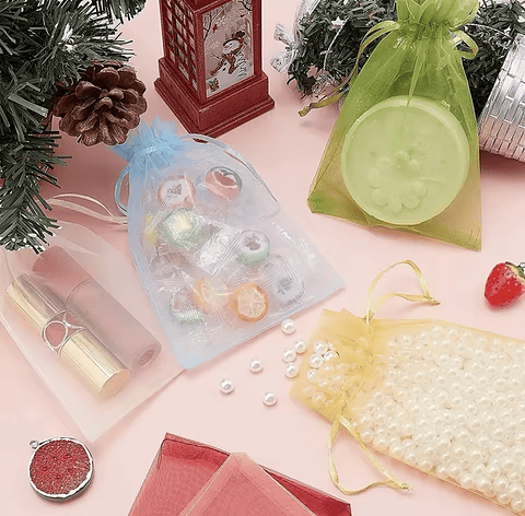 BOLSA DE ORGANZA 11x16CM PAQUETE 100UNDS