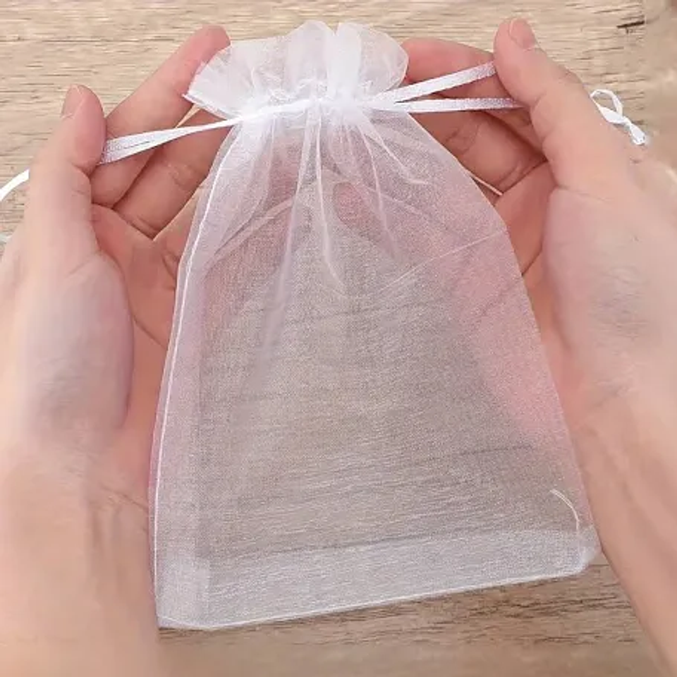 BOLSA DE ORGANZA 11x16CM PAQUETE 100UNDS 4