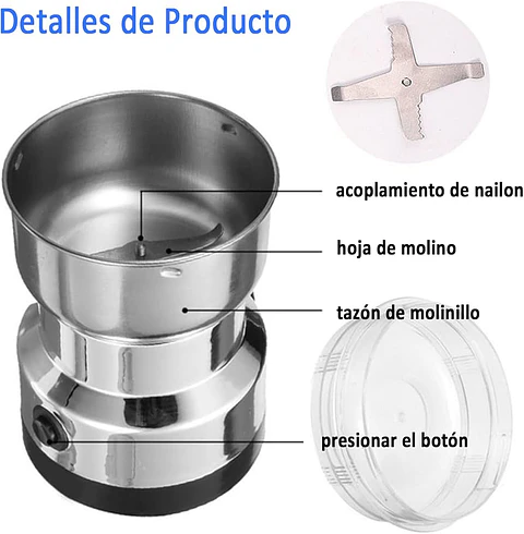 MOLINILLO DE ACERO INOXIDABLE MULTIFUNCIONAL 1000W