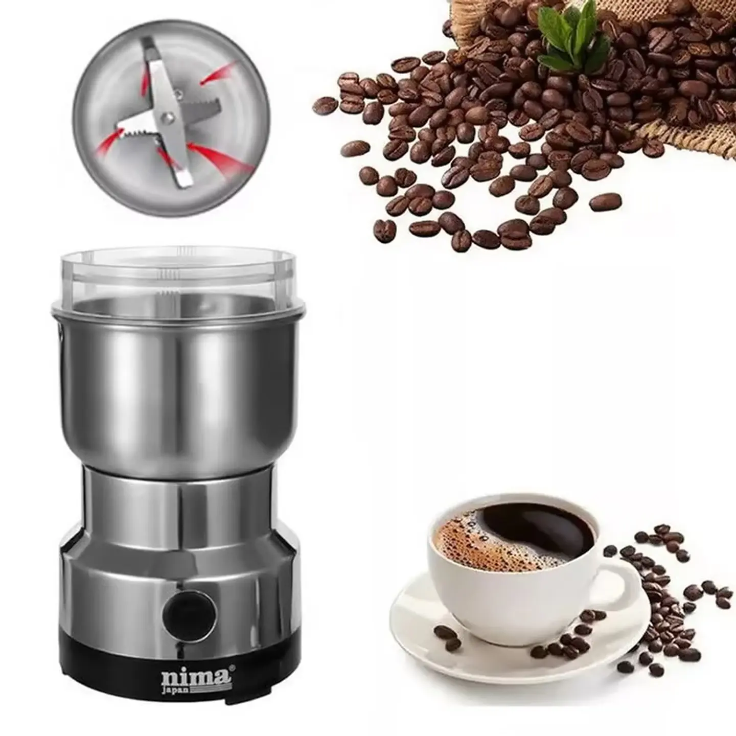 MOLINILLO DE ACERO INOXIDABLE MULTIFUNCIONAL 1000W 6