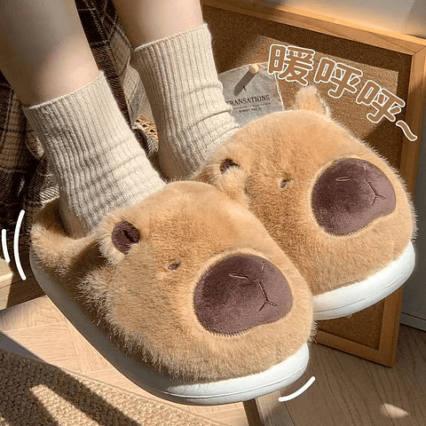 PANTUFLA CAPYBARA ADULTO 36/37 38/39 40/41