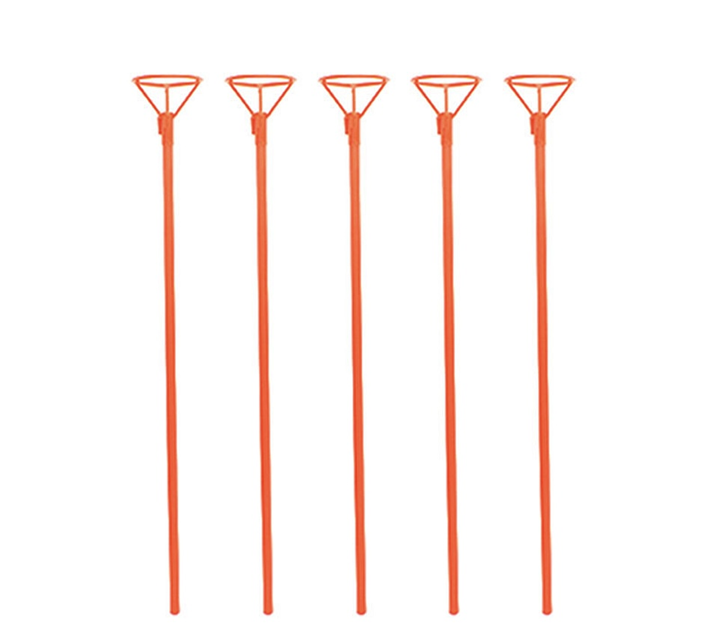 SET DE 50 VARILLAS ROJAS CON PORTA GLOBO DE 45CM 5