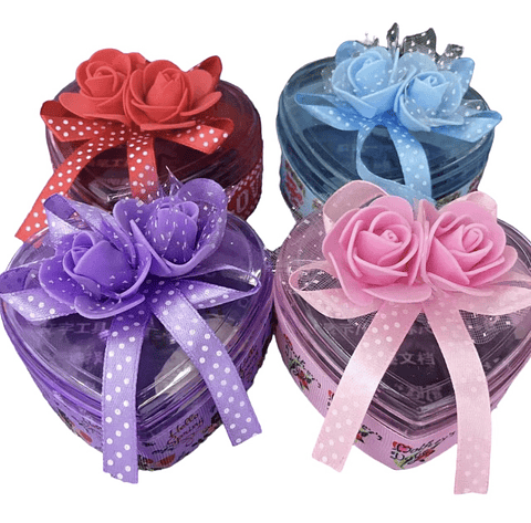 JOYERO CORAZÓN ROSA LAZO