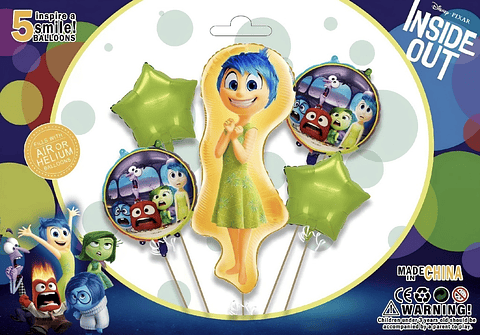 SET DE GLOBO METALICO INTENSAMENTE 5PZS