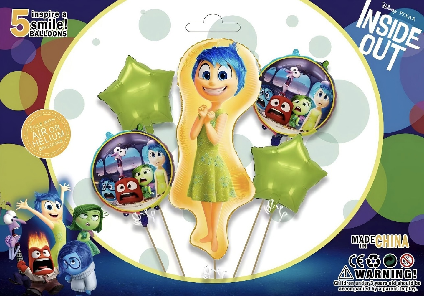 SET DE GLOBO METALICO INTENSAMENTE 5PZS 1