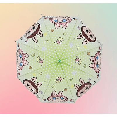 PARAGUAS 8 VARILLAS LABUBU