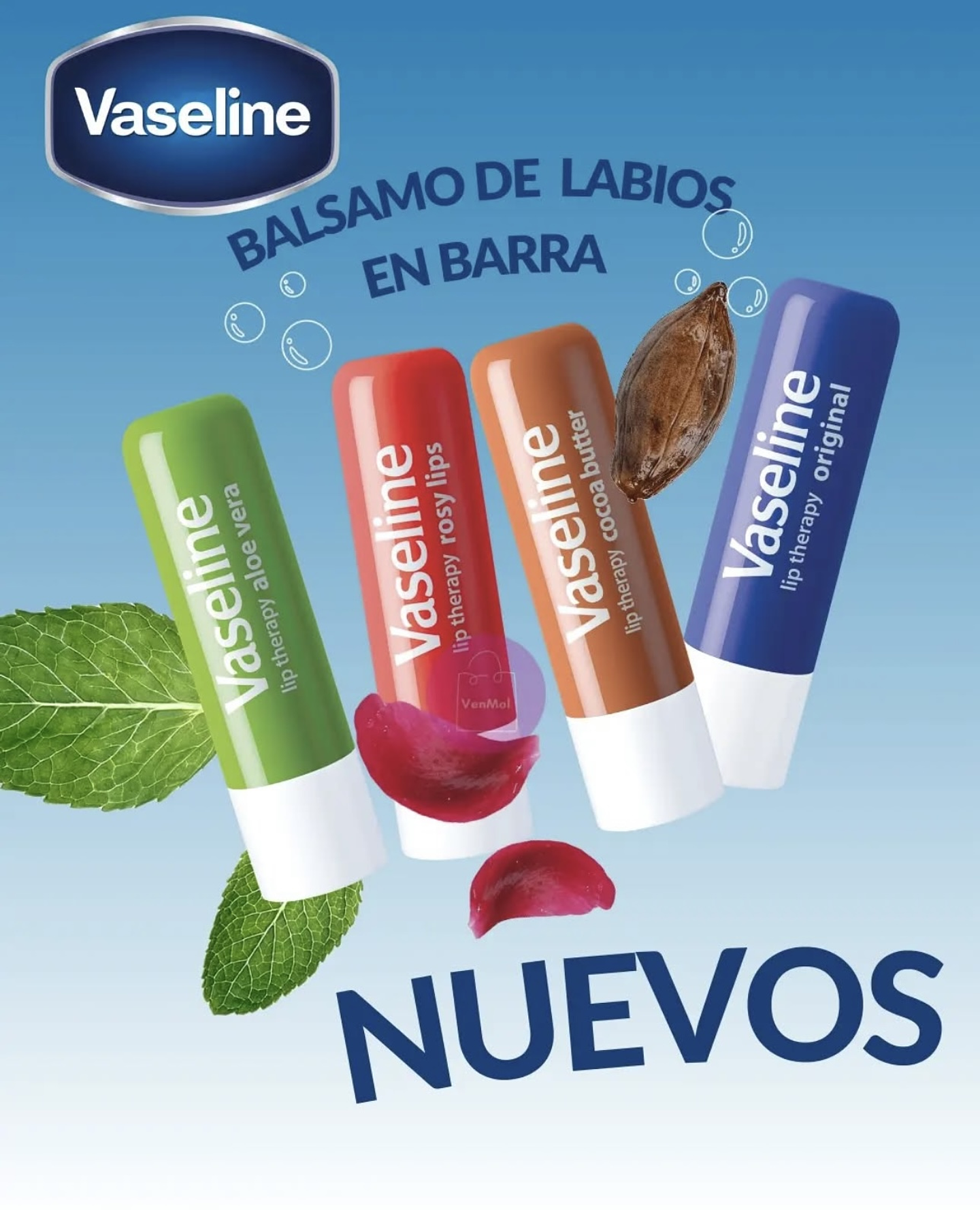 BÁLSAMO DE LABIOS VASELINE SURTIDO 1