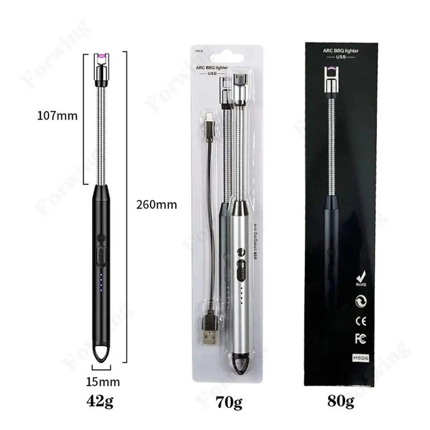 CHISPERO ELÉCTRICO FLEXIBLE 360 RECARGABLE USB 5