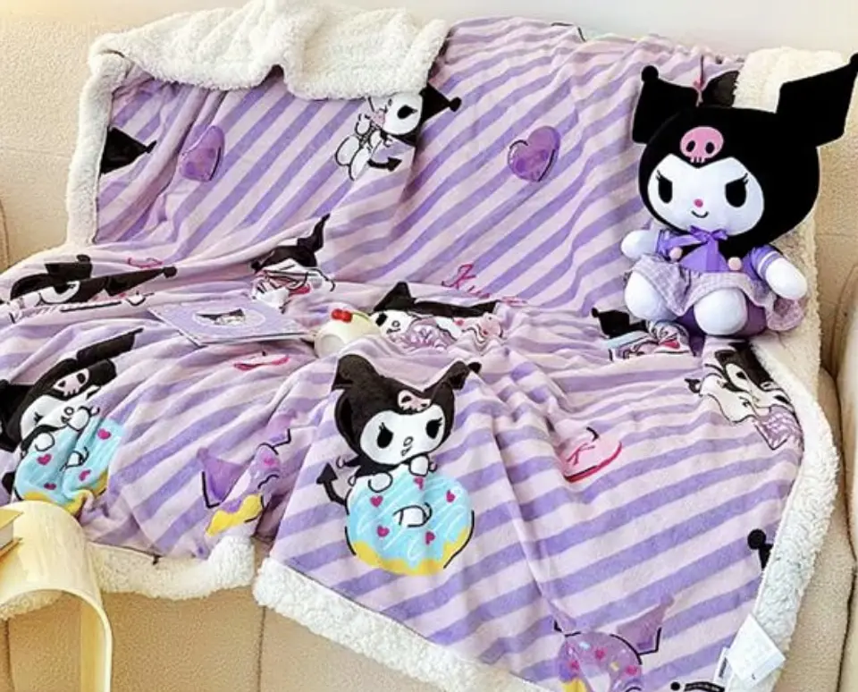 FRAZADA SHERPA CHIPORRO KUROMI 150x200 1