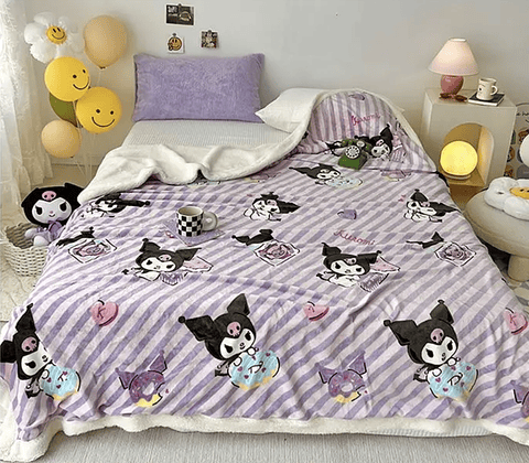 FRAZADA SHERPA CHIPORRO KUROMI 150x200