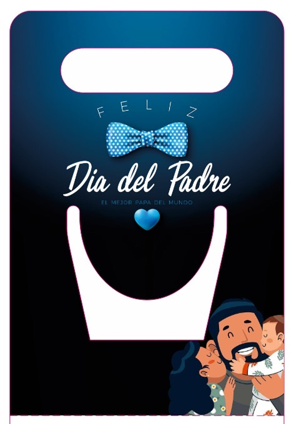 PORTA TAZA DE CARTÓN DÍA DEL PADRE 3