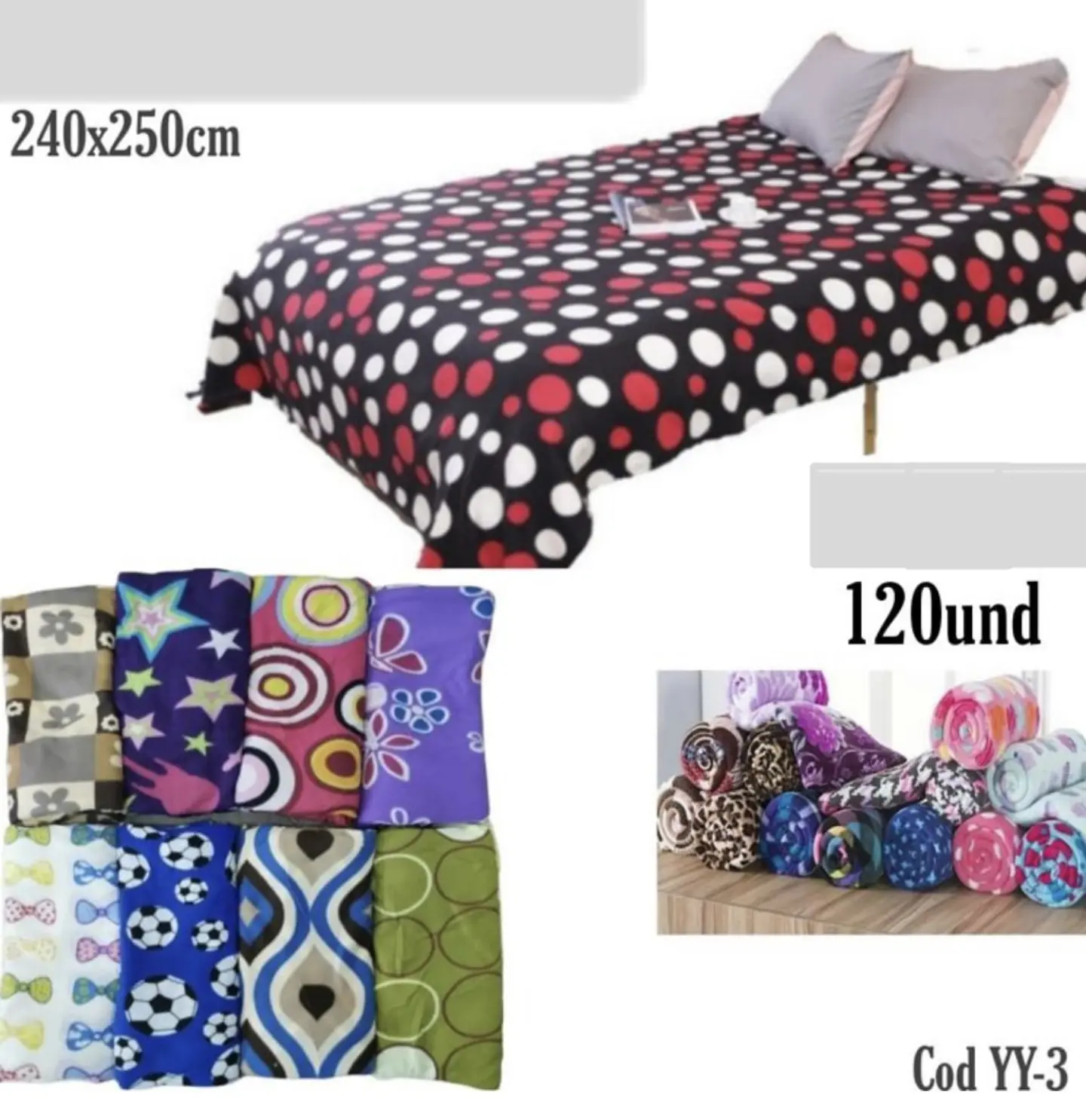 SABANA DE POLAR GRUESO KING DISEÑO 1