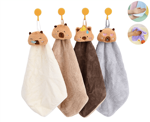 TOALLA DE MANOS CAPYBARA CON COLANTE