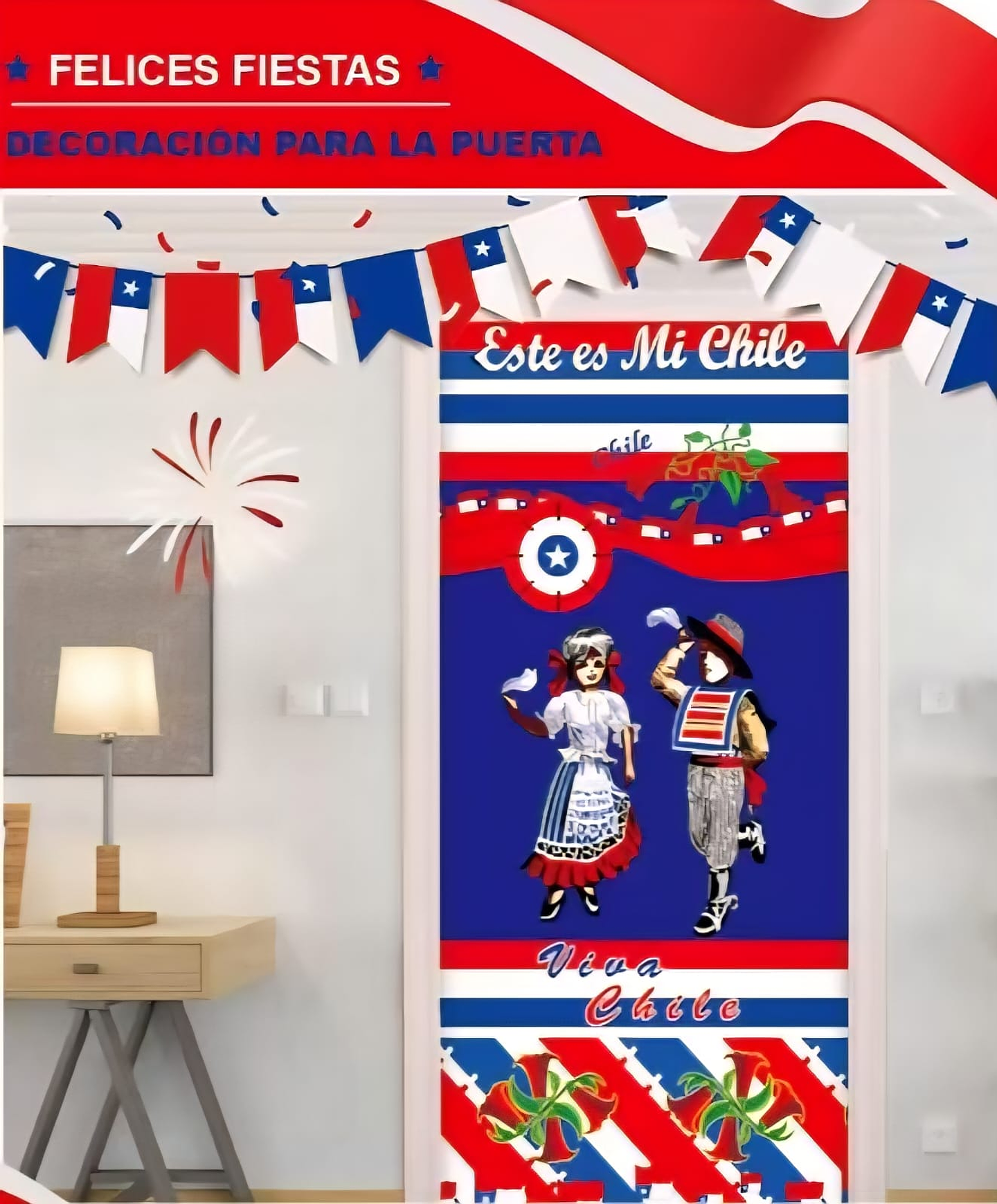 FUNDA DE PUERTA FIESTAS PATRIAS 18 DE SEPTIEMBRE PRE-VENTA 1