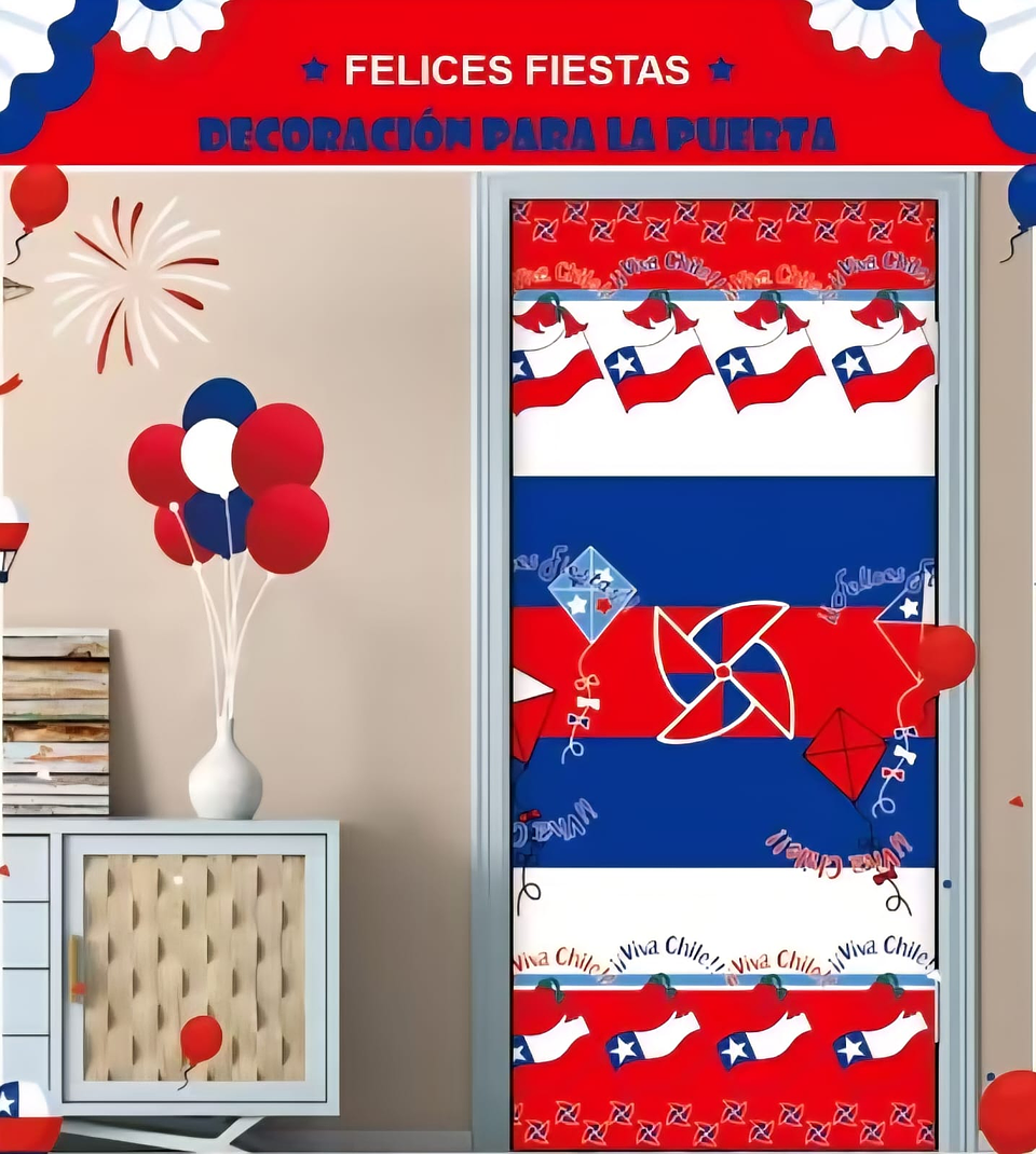 FUNDA DE PUERTA FIESTAS PATRIAS 18 DE SEPTIEMBRE PRE-VENTA 2