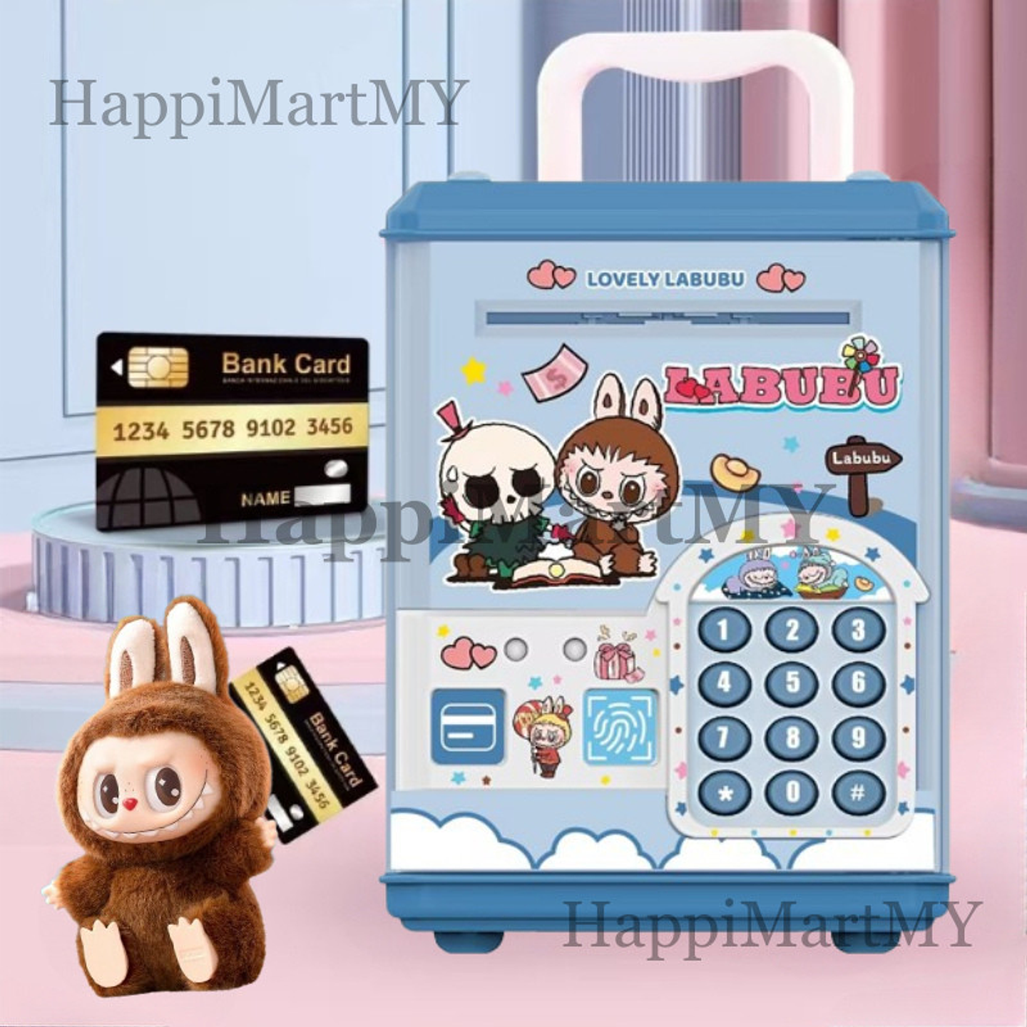 ALCANCIA MUSICAL CON TARJETA Y HUELLA DIGITAL KAWAI 2