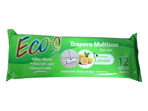 TRAPERO HÚMEDO MULTIUSO 40x60 PQT 12 UNDS