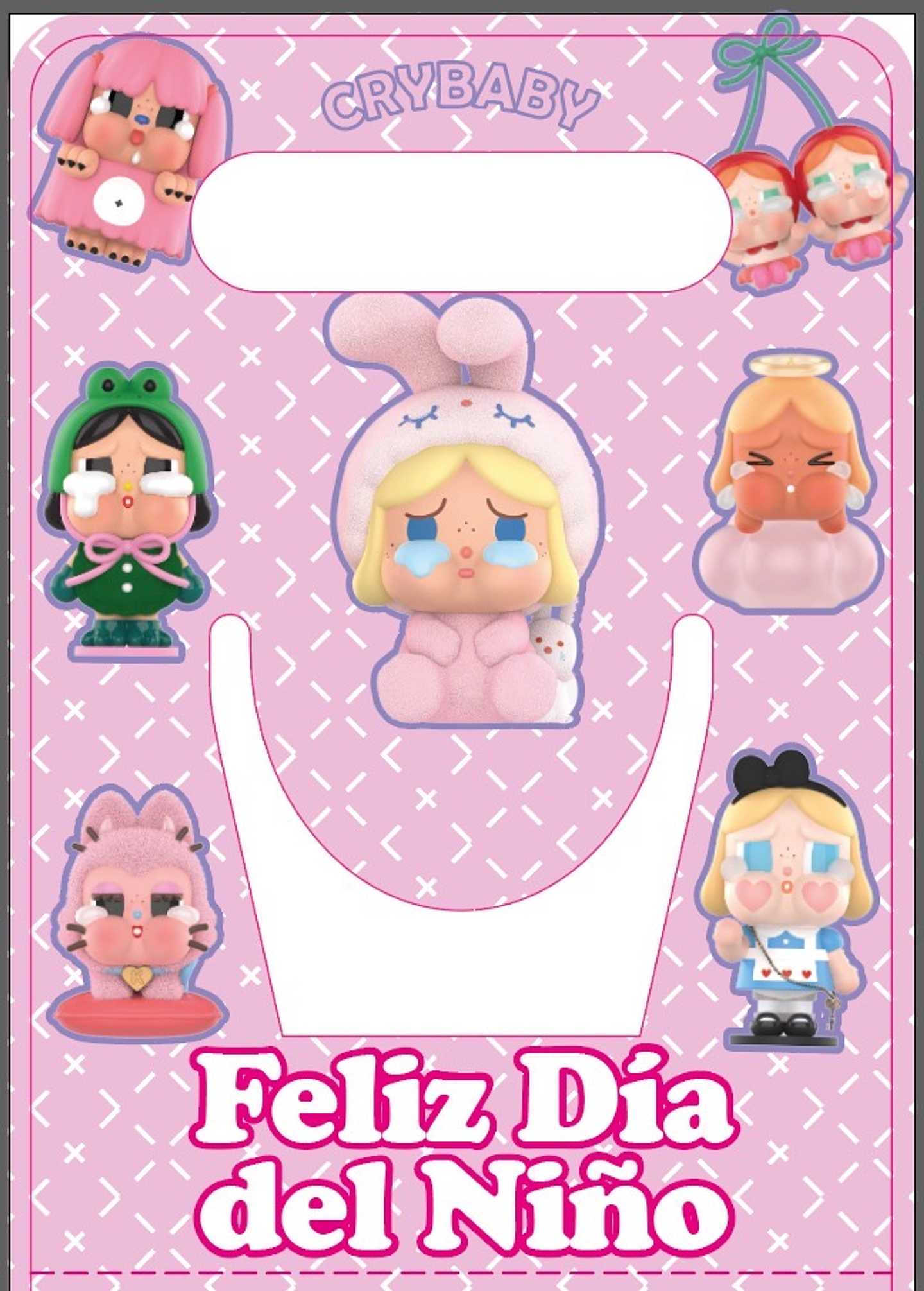 CARTÓN PORTA TAZA DÍA DEL NIÑO PQT 12 UNDS 10