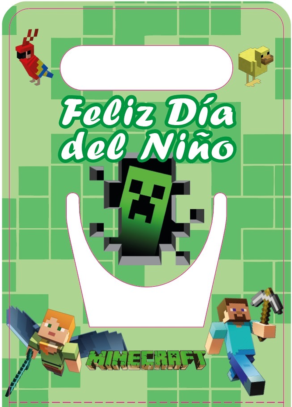 CARTÓN PORTA TAZA DÍA DEL NIÑO PQT 12 UNDS 9