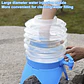 CONTENEDOR DE AGUA PLEGABLE CON DISPENSADOR 3.5LITROS - Miniatura 6