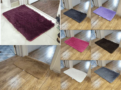 ALFOMBRA PELUDA ANTIDESLIZANTE 40x60CM