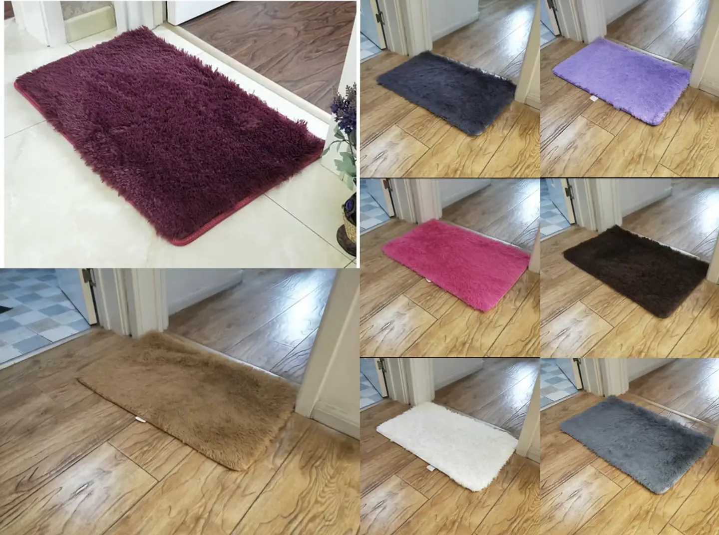 ALFOMBRA PELUDA ANTIDESLIZANTE 40x60CM 1