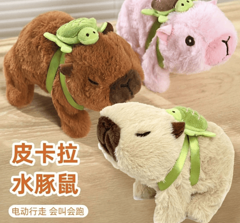 PELUCHE ROBOT CAPYBARA SALTA, CAMINA Y SONIDO