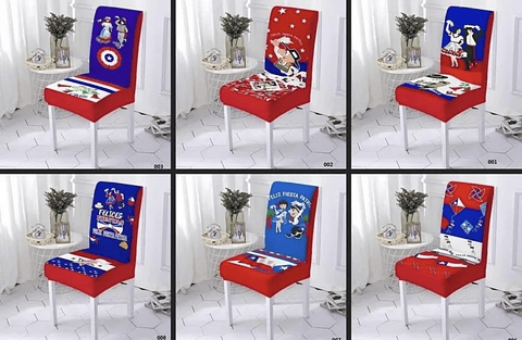 JUEGO DE 6 FUNDAS DE SILLA 18 DE SEPTIEMBRE