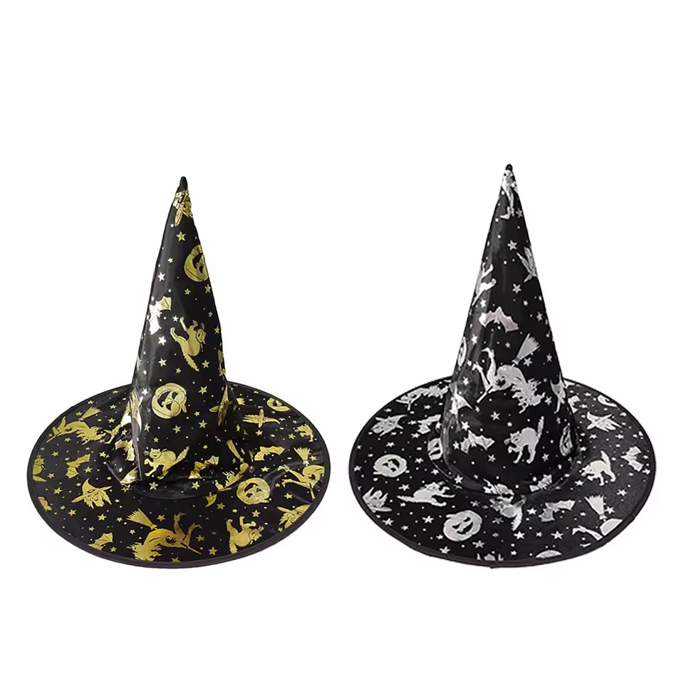 SOMBRERO DE BRUJA DISEÑO COLORES  6