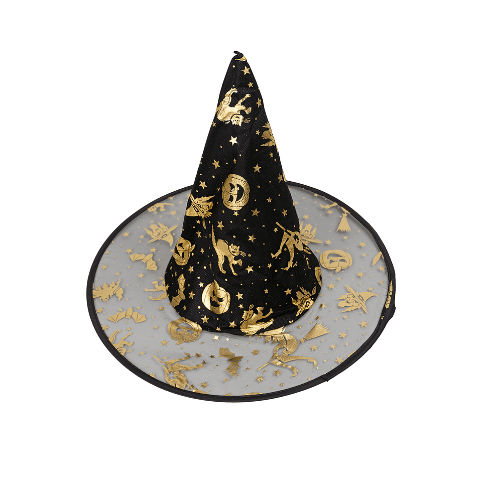 SOMBRERO DE BRUJA DISEÑO COLORES  7