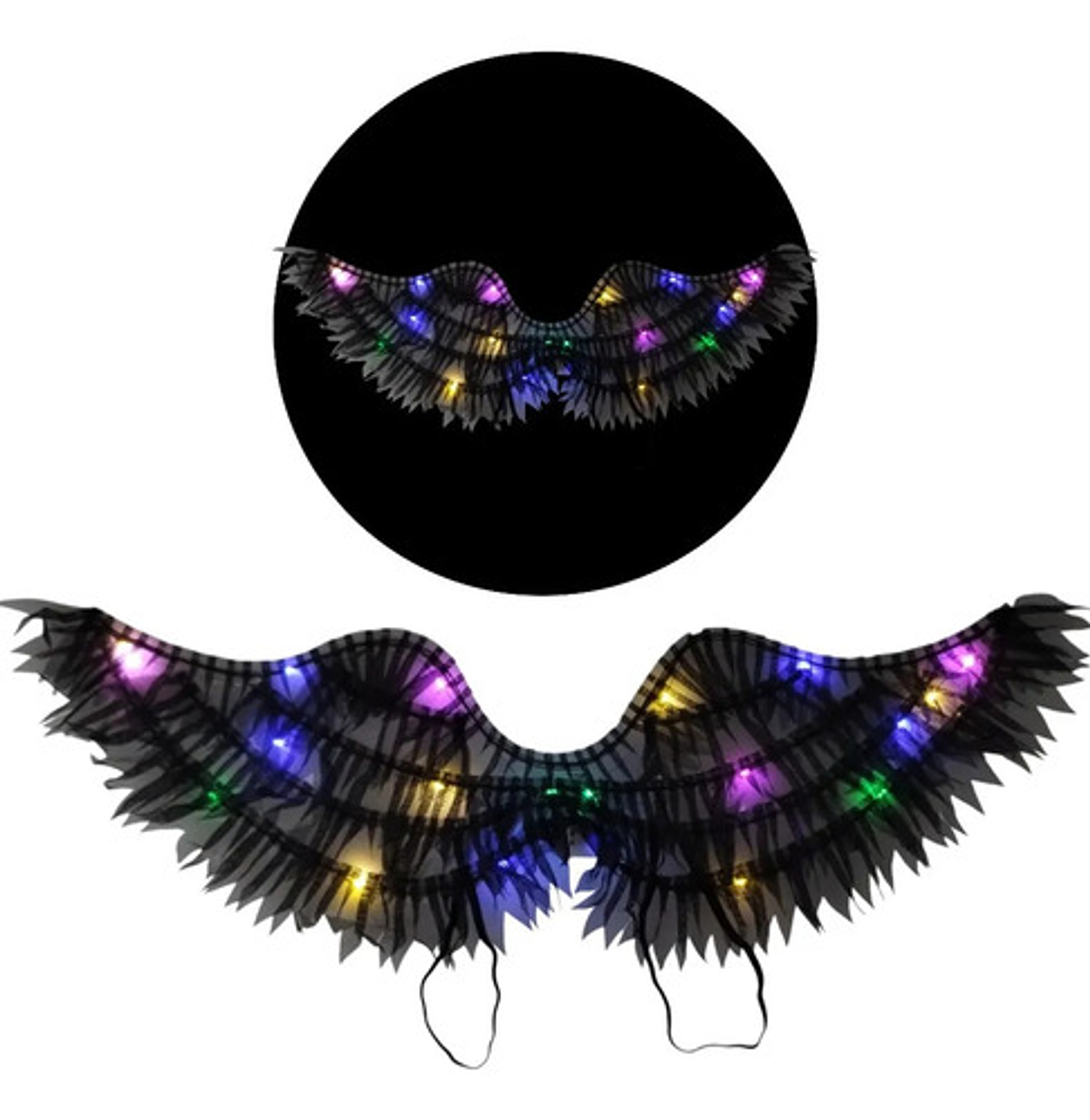 ALAS CON LUZ COLORES 21x63CM 4