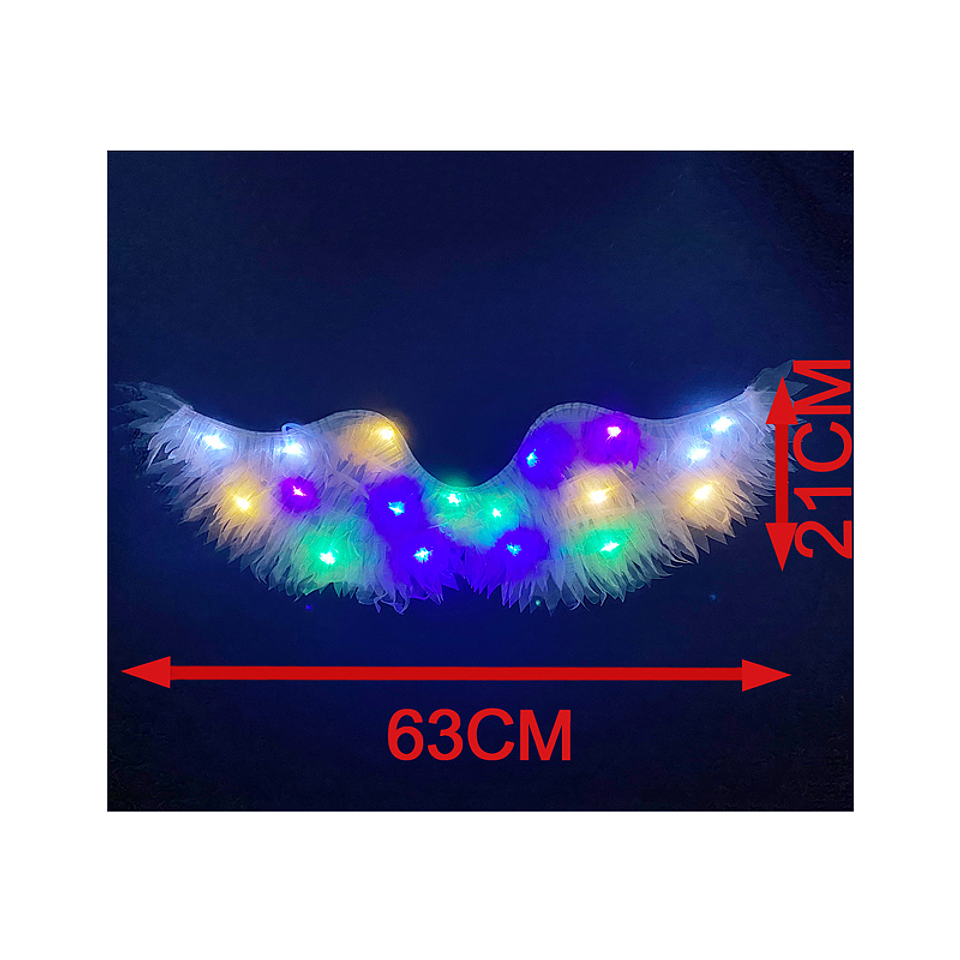 ALAS CON LUZ COLORES 21x63CM 9