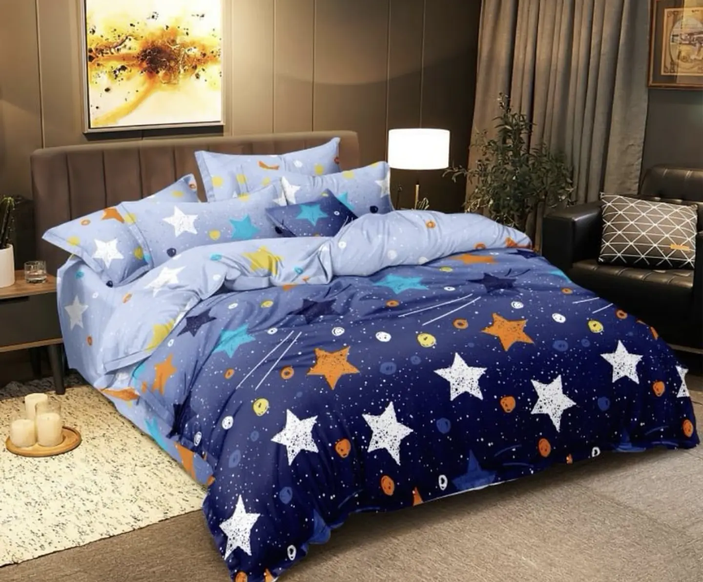 SET DE SABANA DE ALGODÓN DISEÑO DE 1.5 PLAZA 2