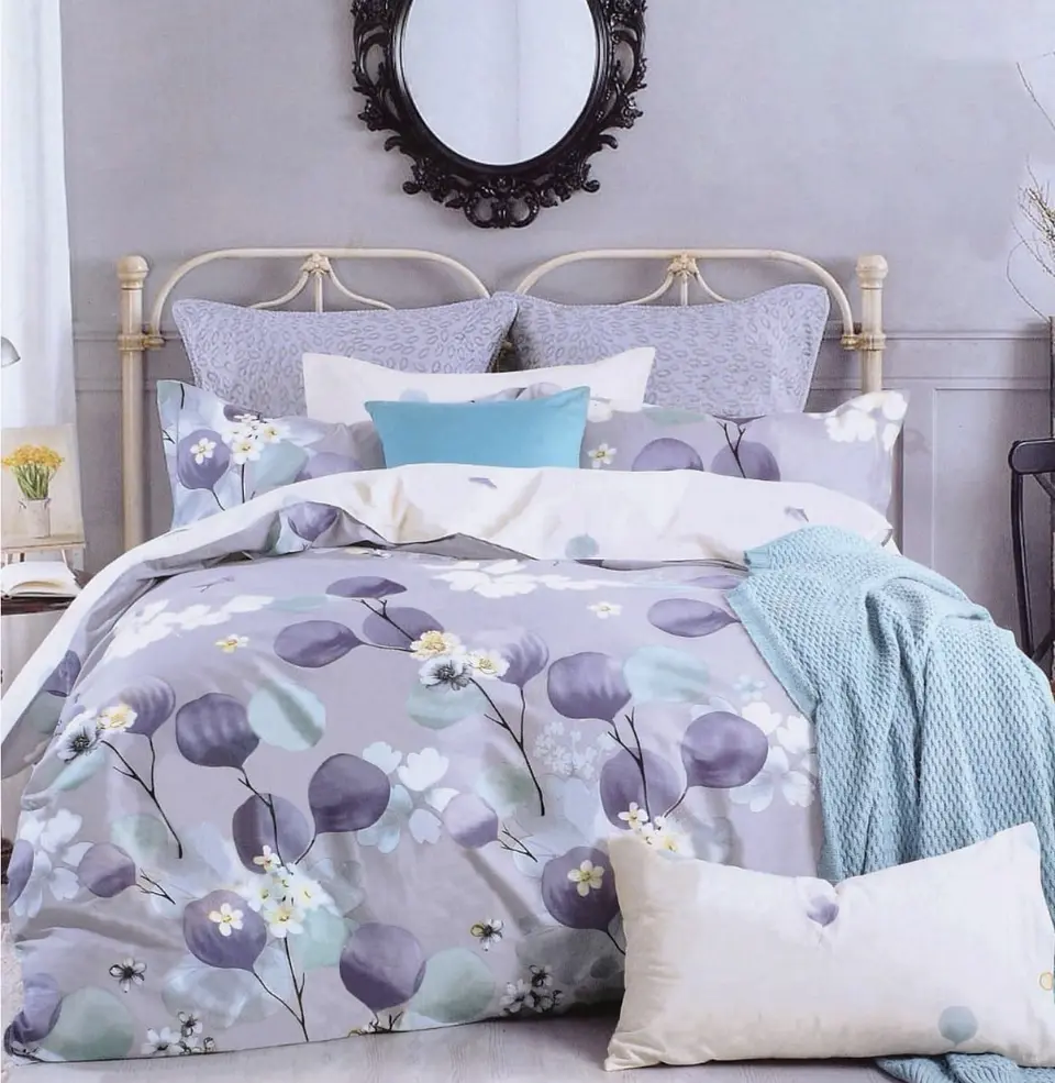 SET DE SABANA DE ALGODÓN DISEÑO DE 1.5 PLAZA 6