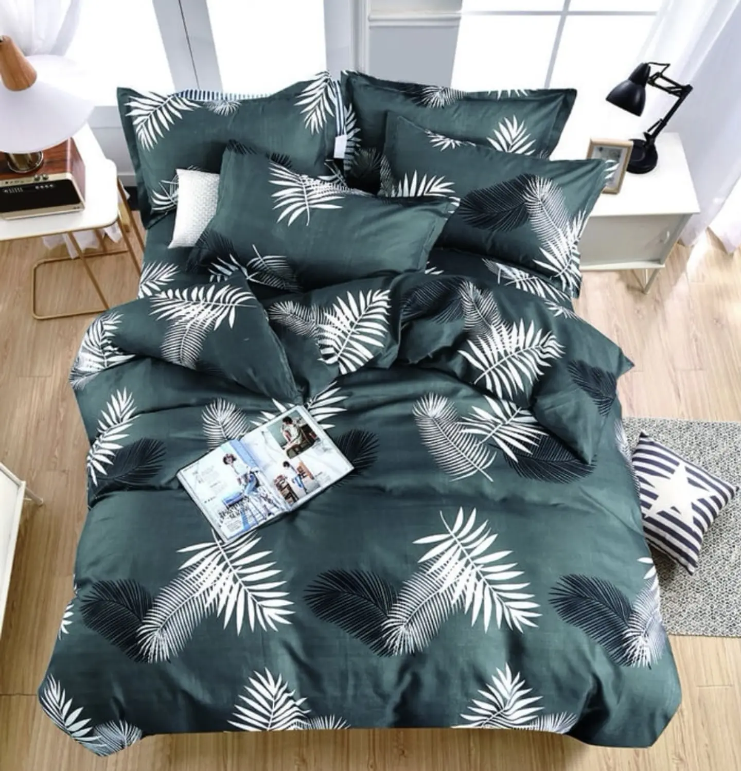 SET DE SABANA DE ALGODÓN DISEÑO DE 1.5 PLAZA 4