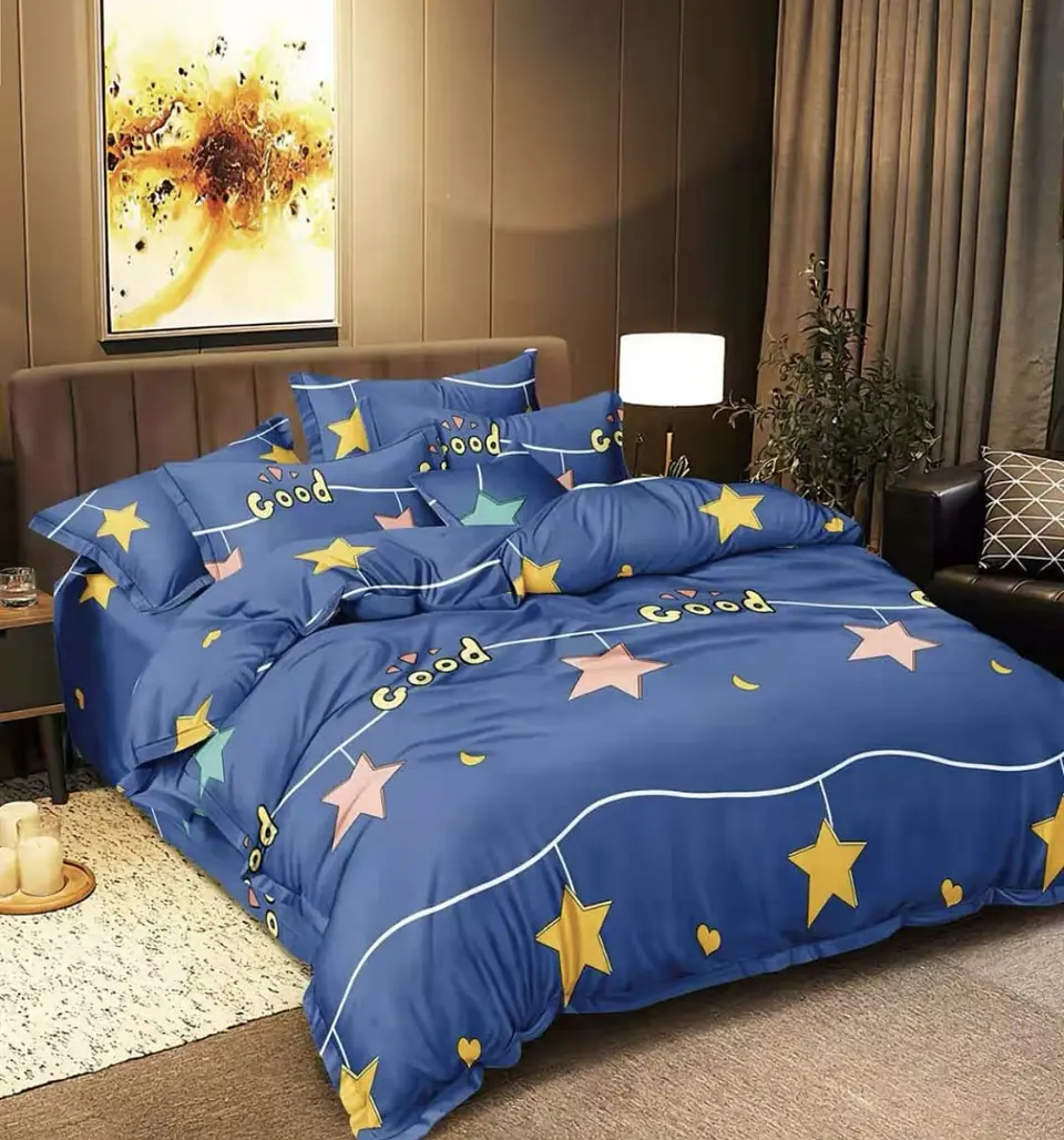 SET DE SABANA DE ALGODÓN DISEÑO DE 1.5 PLAZA 10