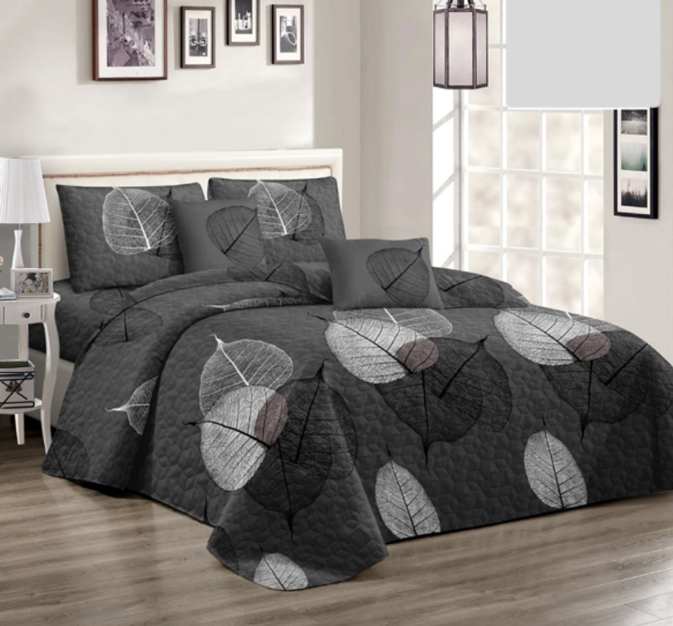 COBERTOR DE VERANO DISEÑO + 2 FUNDAD DE ALMOHADA 2 PLAZAS 230x250CM 3