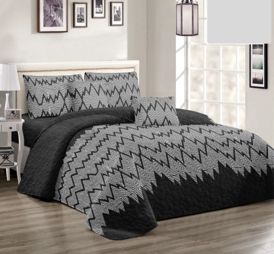 COBERTOR DE VERANO DISEÑO + 2 FUNDAD DE ALMOHADA 2 PLAZAS 230x250CM 11