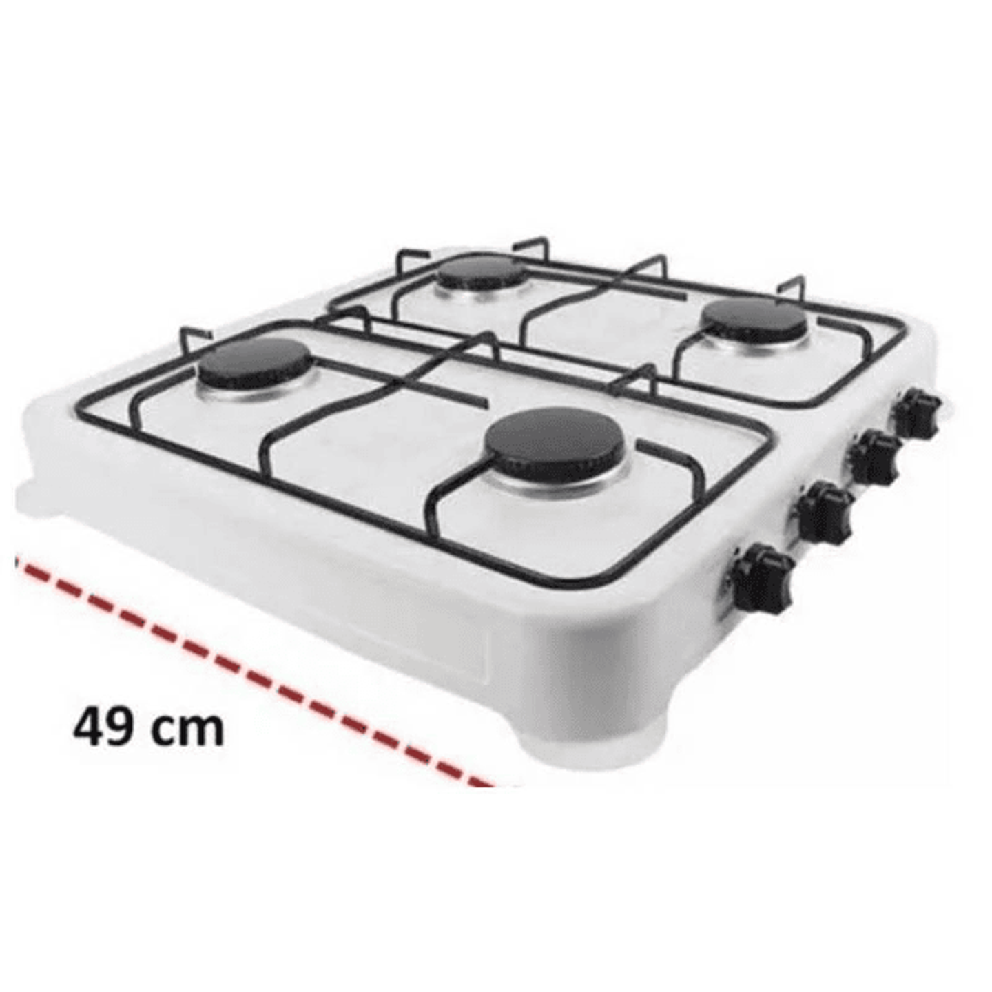 COCINA ENCIMERA CON TAPA A GAS 4 QUEMADORES MARCA OCEAN 4