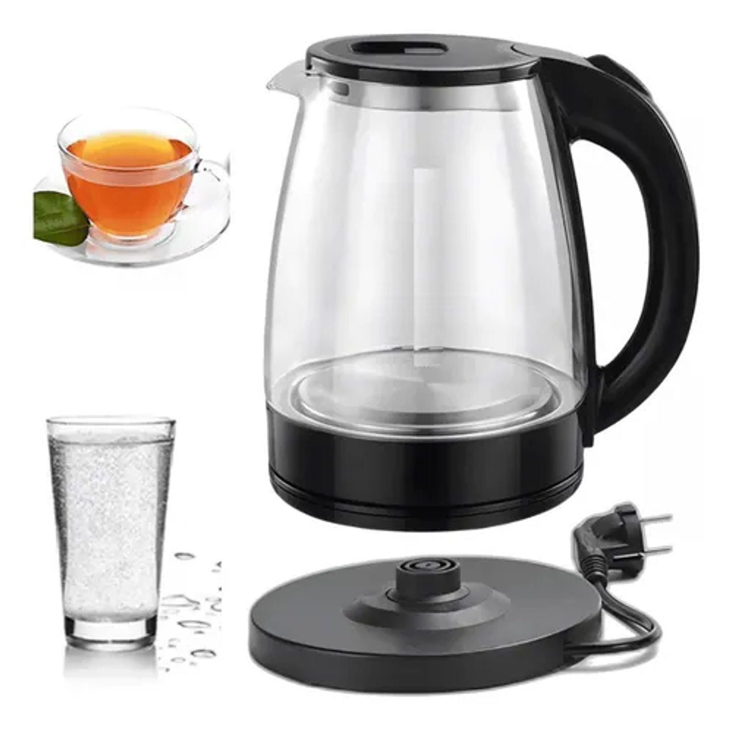 HERVIDOR ELÉCTRICO DE VIDRIO 2 LITROS  2