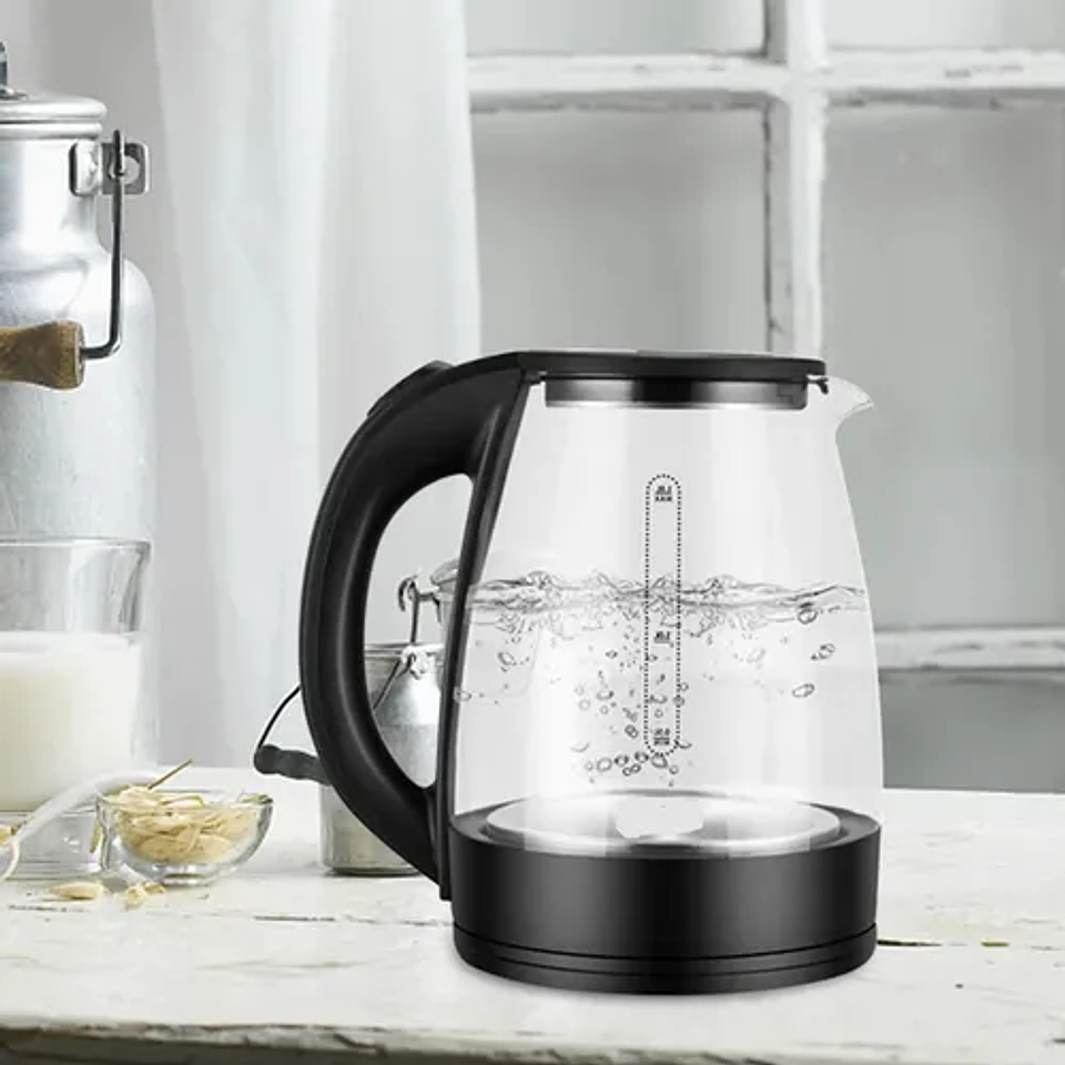 HERVIDOR ELÉCTRICO DE VIDRIO 2 LITROS  6